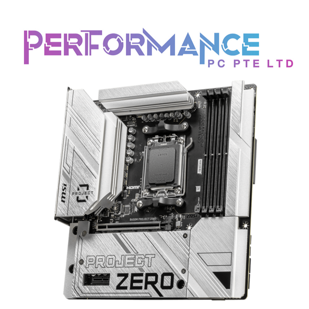 MSI B650M B650 M PROJECT ZERO MOTHERBOARD (3 YEARS WARRANTY BY CORBELL TECHNOLOGY PTE LTD)