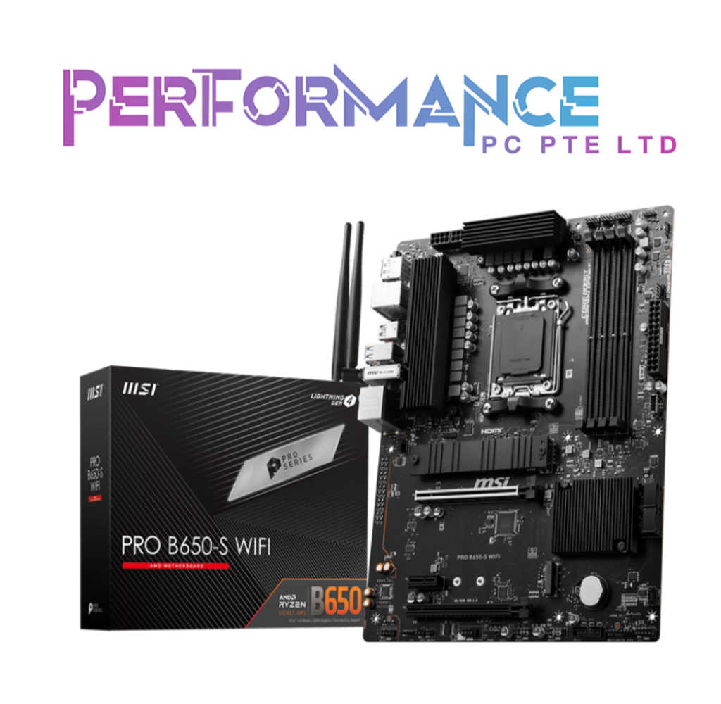 MSI PRO B650-S B650 S WIFI AMD B650 (3 YEARS WARRANTY BY CORBELL TECHNOLOGY PTE LTD)