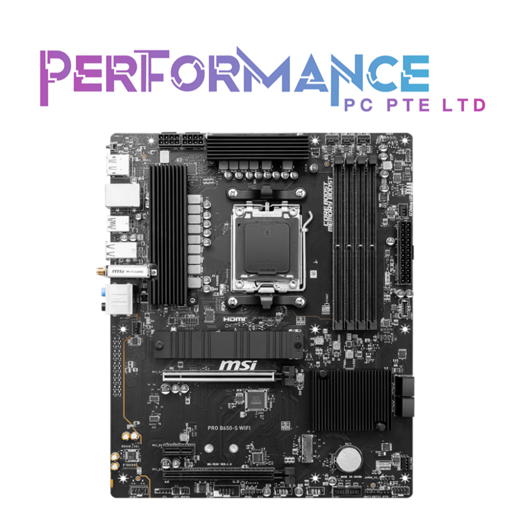 MSI PRO B650-S B650 S WIFI AMD B650 (3 YEARS WARRANTY BY CORBELL TECHNOLOGY PTE LTD)