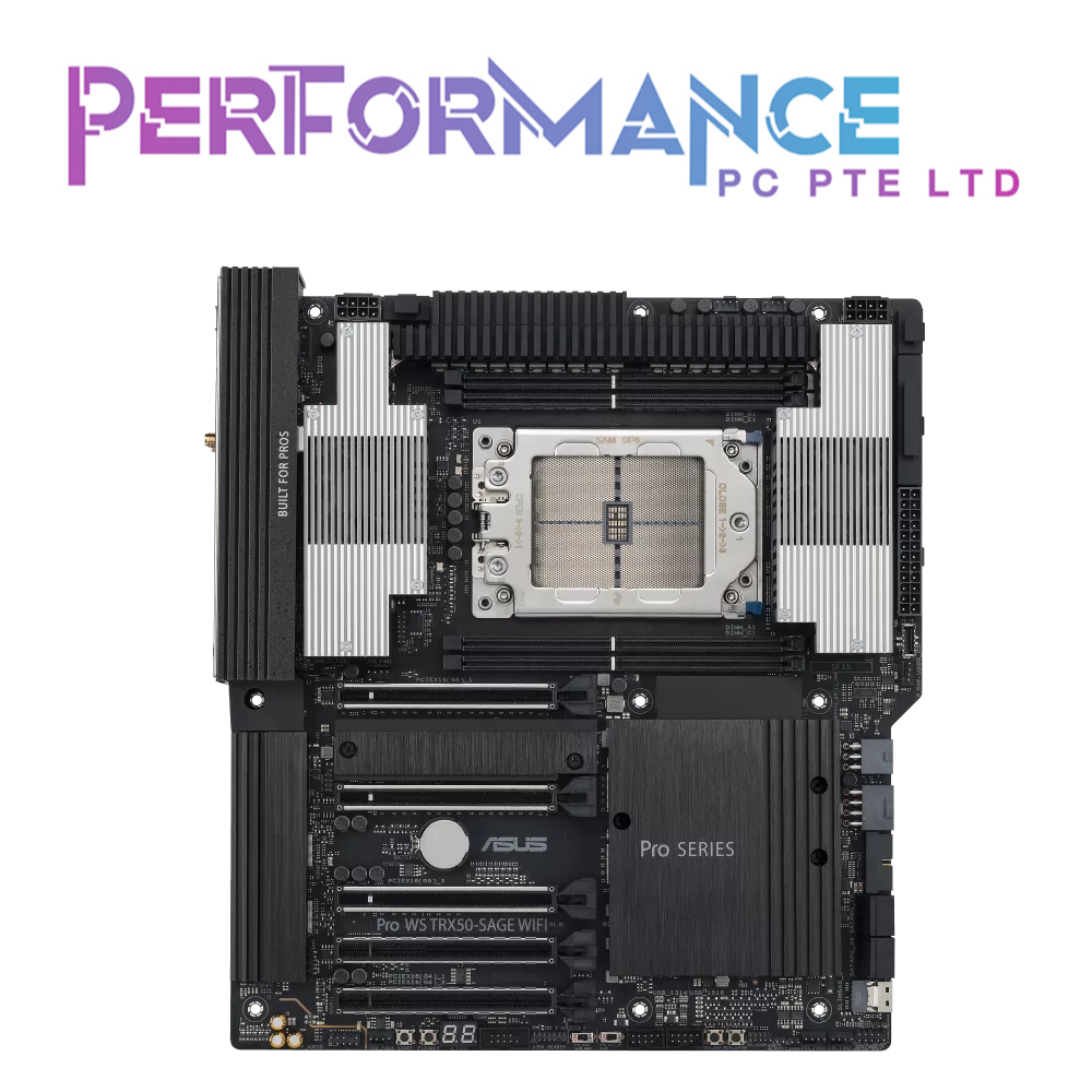 ASUS PRO WS TRX50-SAGE WIFI AMD TR5 CEB WORKSTATION MOTHERBOARD, CPU AND MEMORY OVERCLOCKING READY (3 YEARS WARRANTY BY BAN LEONG TECHNOLOGY PTE LTD)