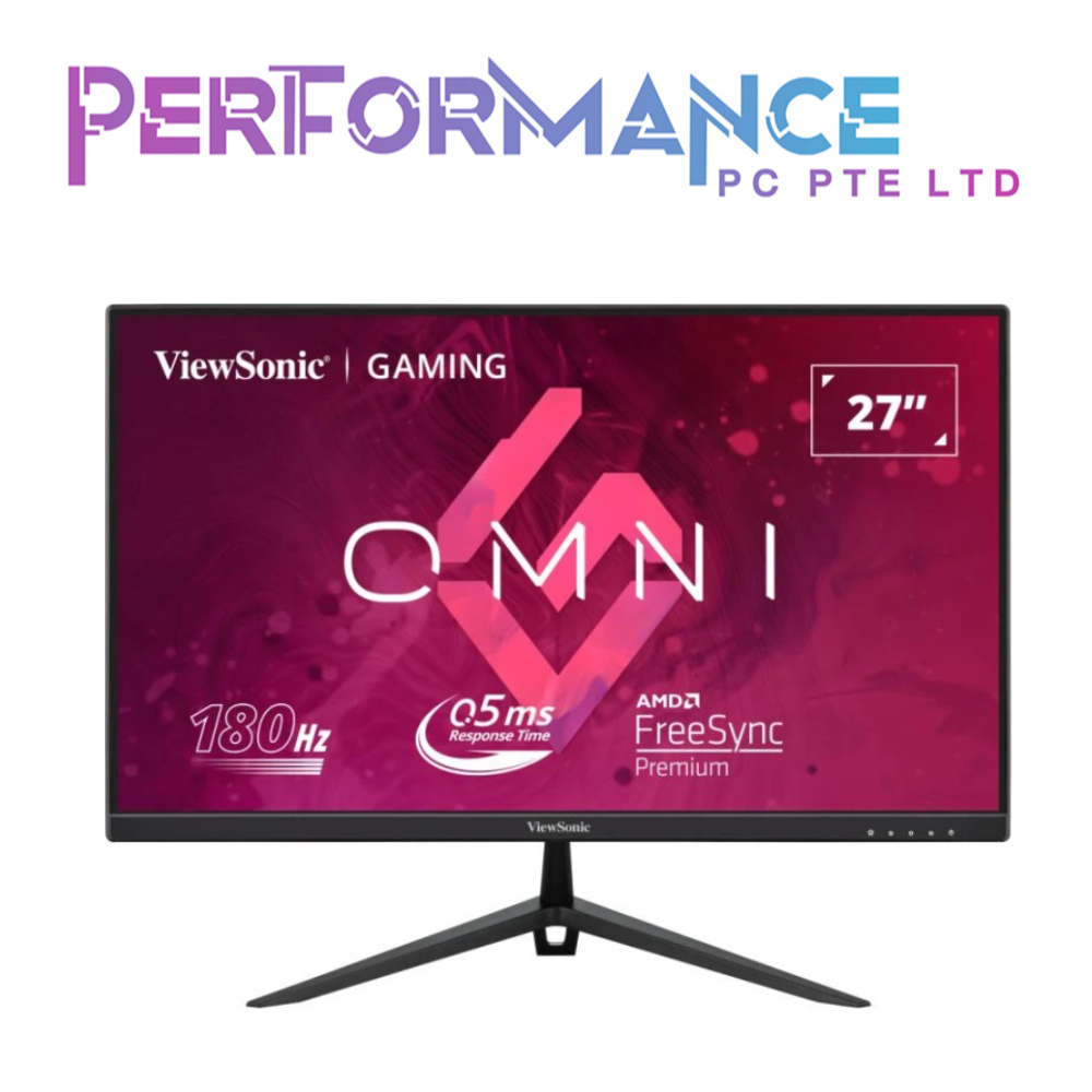 ViewSonic VX2728 27" OMNI gaming monitor fast IPS w HDR10 frameless FHD 0.5ms 180hz 1920x1080 (3 YEARS WARRANTY BY KAIRA TECHOLOGY PTE LTD)