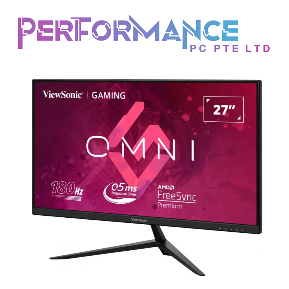 ViewSonic VX2728 27" OMNI gaming monitor fast IPS w HDR10 frameless FHD 0.5ms 180hz 1920x1080 (3 YEARS WARRANTY BY KAIRA TECHOLOGY PTE LTD)