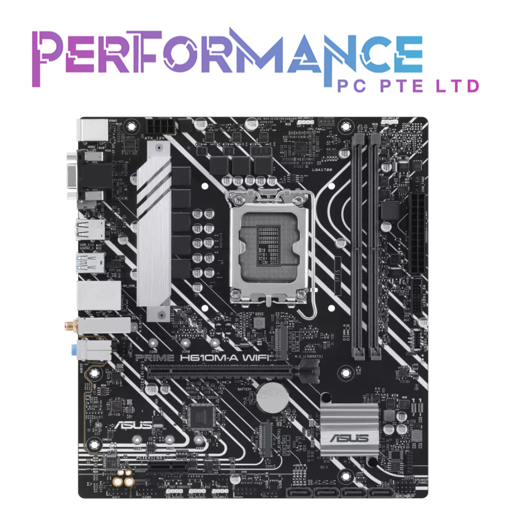 ASUS PRIME H610M-A WIFI MOTHERBOARD (3 YEARS WARRANTY BY AVERTEK ENTERPRISES PTE LTD)