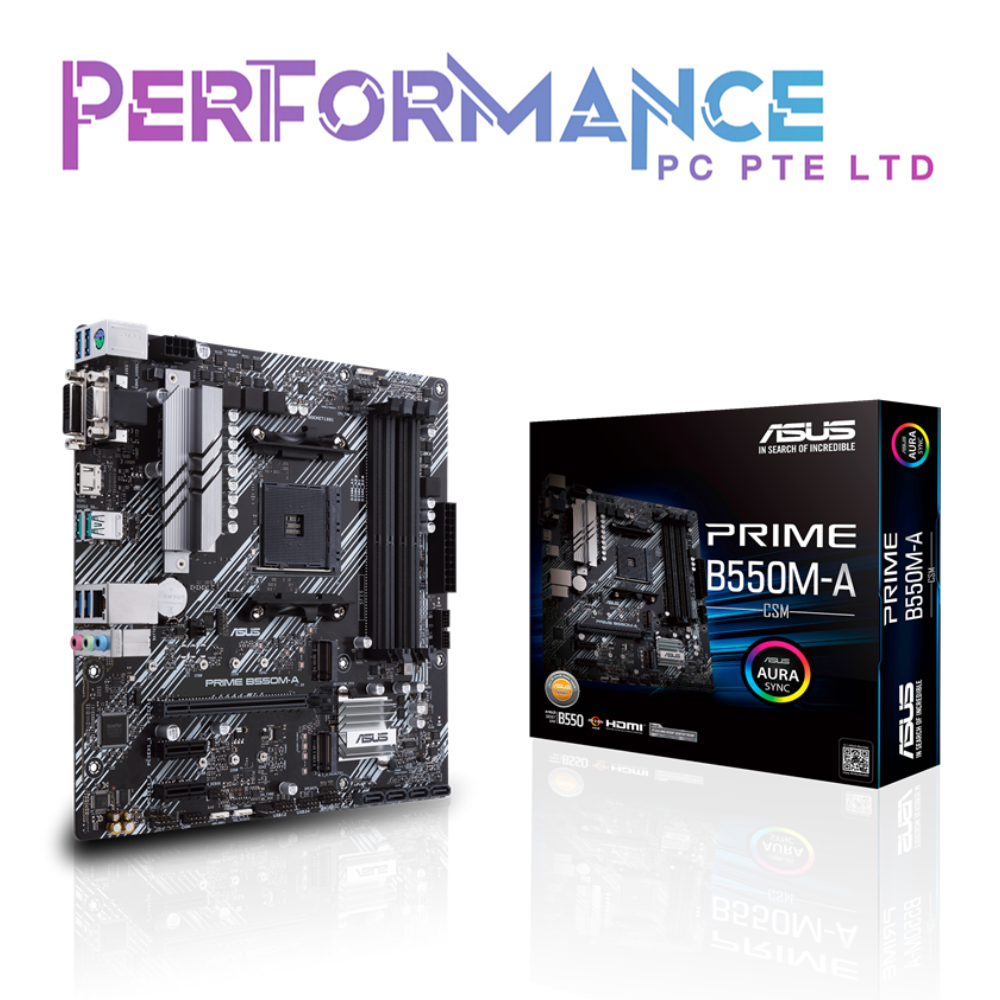 ASUS PRIME B550M-A/CSM MOTHERBOARD (3 YEARS WARRANTY BY AVERTEK ENTERPRISES PTE LTD)