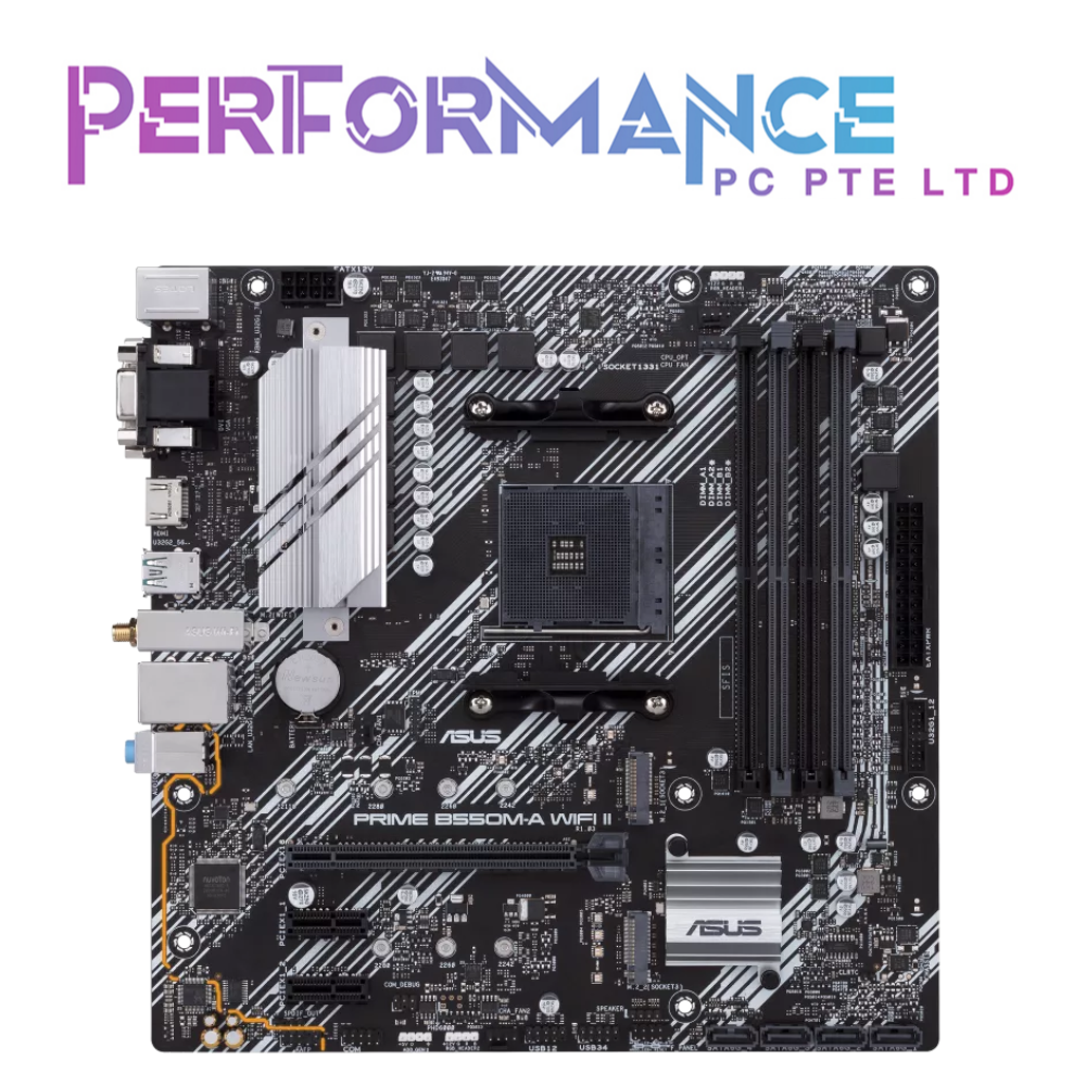 ASUS PRIME B550M-A WIFI II MOTHERBOARD (3 YEARS WARRANTY BY AVERTEK ENTERPRISES PTE LTD)