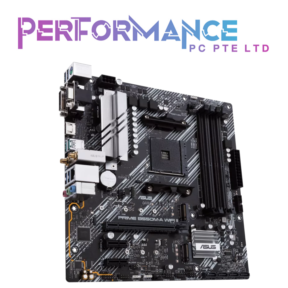 ASUS PRIME B550M-A WIFI II MOTHERBOARD (3 YEARS WARRANTY BY AVERTEK ENTERPRISES PTE LTD)