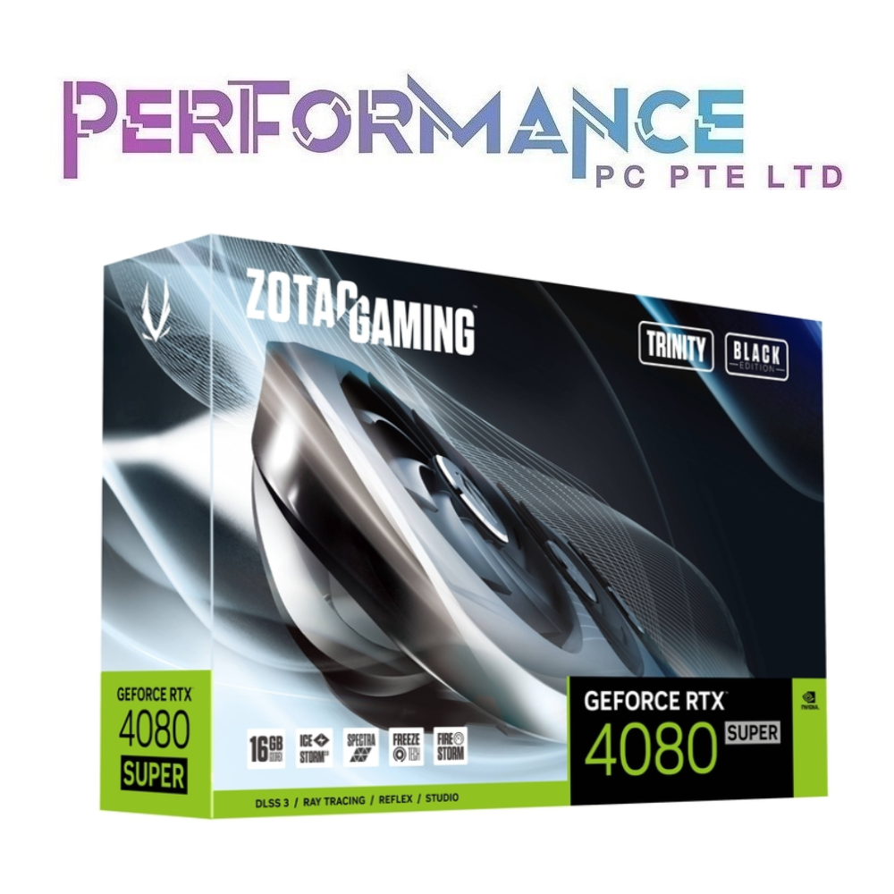 ZOTAC GAMING GeForce RTX 4080 RTX4080 SUPER Trinity Black Edition 16GB GDDR6X (3 YEARS WARRANTY BY TECH DYNAMIC PTE LTD)