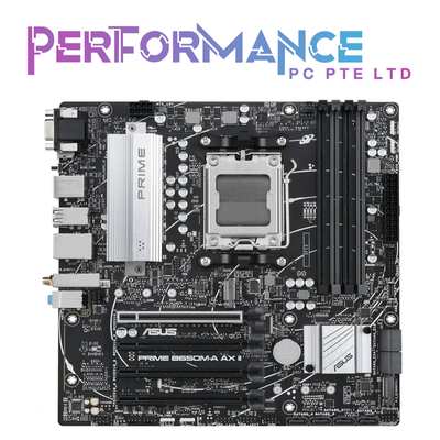 ASUS PRIME B650M-A WIFI B 650M A B650MA B 650MA B650M A AMD B650 Micro-ATX motherboard, DDR5, PCIe 5.0 M.2 support, Realtek 2.5Gb Ethernet, Wi-Fi 6, DisplayPort, VGA, HDMI ( 3 Years warranty by Avertek pte ltd )