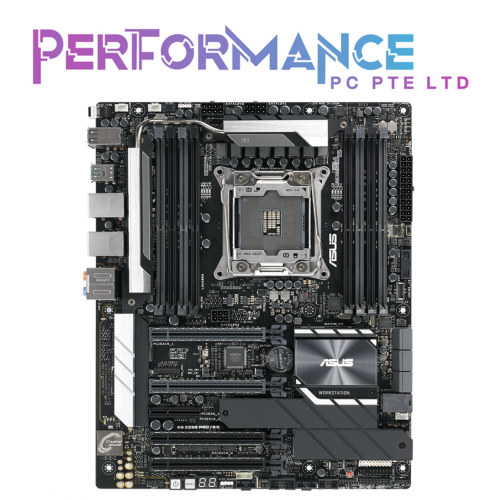 ASUS WS X299 PRO/SE Intel LGA 2066 ATX motherboard with DDR4 4133MHz (3 YEARS WARRANTY BY AVERTEK ENTERPRISES PTE LTD)