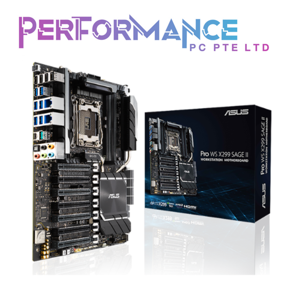 ASUS PRO WS X299 SAGE II Intel CEB motherboard LGA 2066 for Intel Core X-series processors (3 YEARS WARRANTY BY AVERTEK ENTERPRISES)