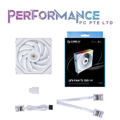 LIAN LI UNI FAN TL120 TL 120 RGB - 1pc PACK  BLACK / WHITE REVERSE 2300 / 2600 RPM (3 YEARS WARRANTY BY CORBELL TECHNOLOGY PTE LTD)