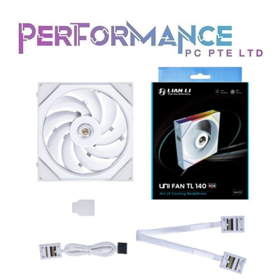 LIAN LI TL140 - 1pc PACK BLACK/WHITE FAN (3 YEARS WARRANTY BY CORBELL TECHNOLOGY PTE LTD)