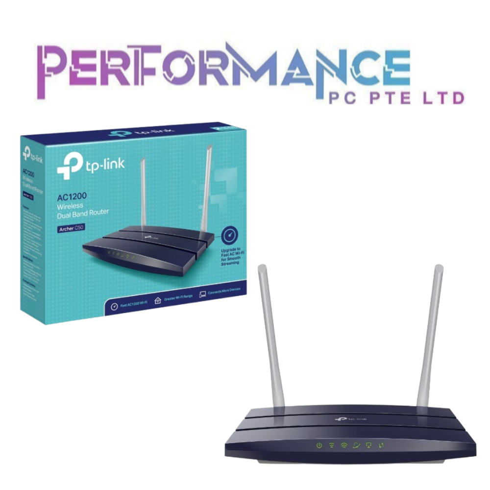 TP-Link Archer C50 C 50 AC1200 Wireless Dual Band Router (3 YEARS WARRANTY BY BAN LEONG TECHNOLOGY PTE LTD)