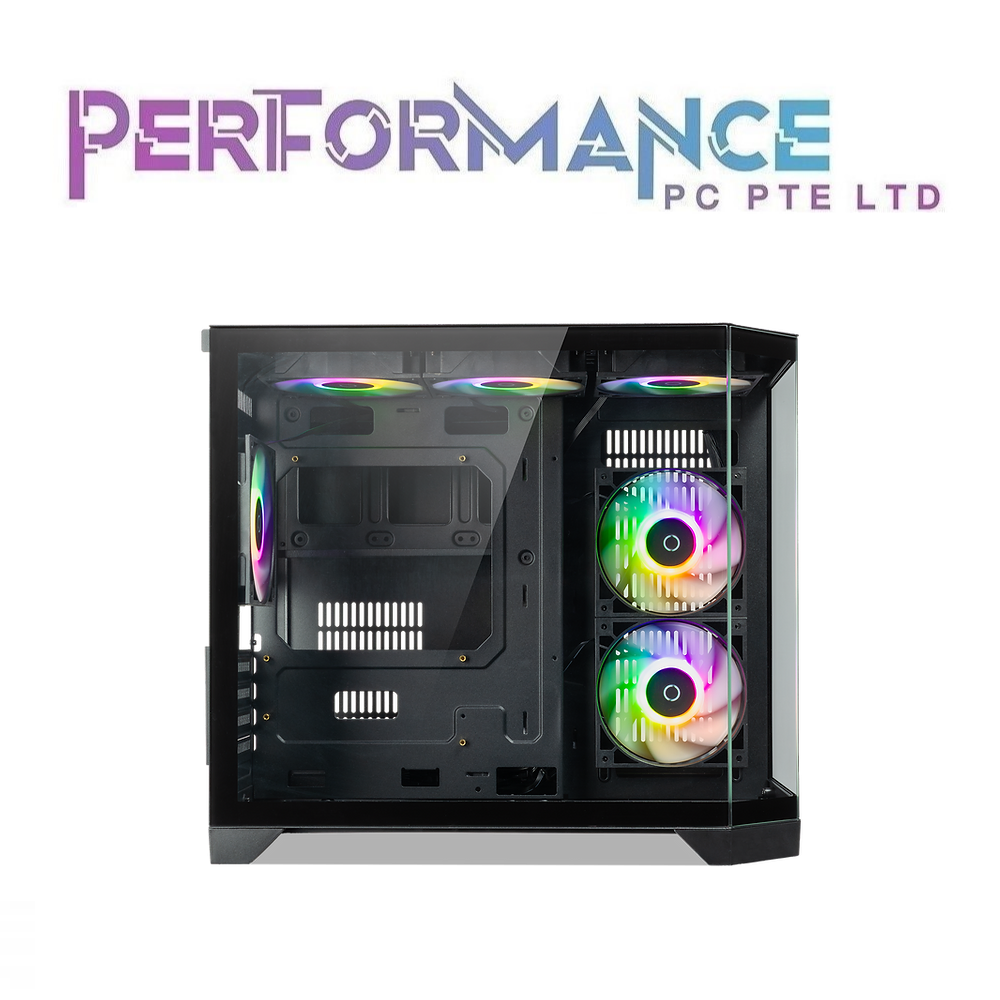 Tecware VX Trinity M BLACK/WHITE MATX case with 6 ARGB 12cm fans included (1 YEAR WARRANTY BY TECHDYNAMIC)