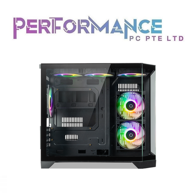 Tecware VX Trinity M BLACK/WHITE MATX case with 6 ARGB 12cm fans included (1 YEAR WARRANTY BY TECHDYNAMIC)