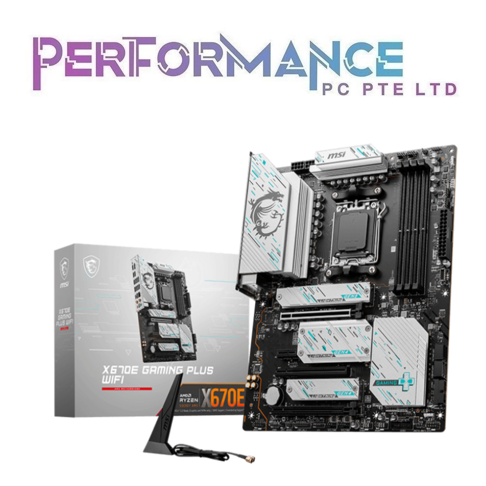 MSI X670E X670 E X 670E GAMING PLUS WIFI MOTHERBOARD (3 YEARS WARRANTY BY CORBELL TECHNOLOGY PTE LTD)