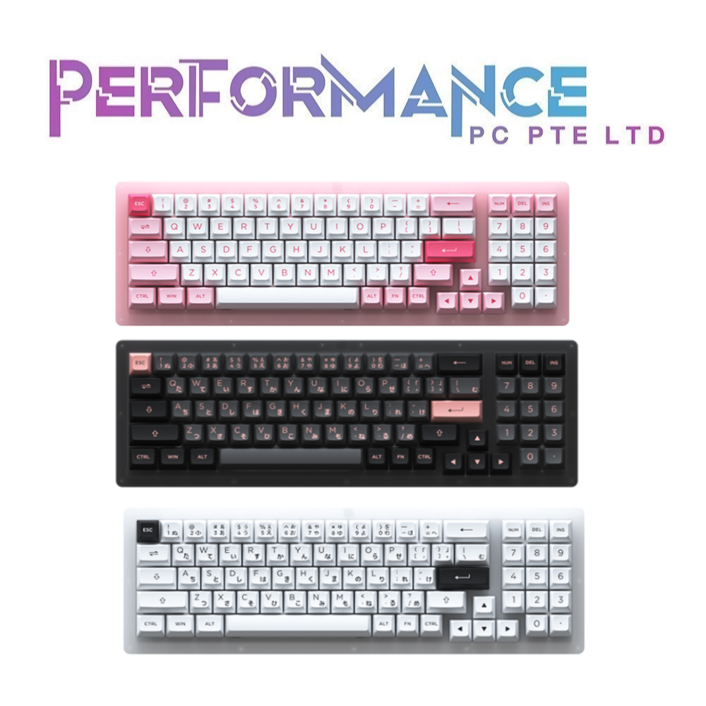 AKKO Keyboard RGB Hotswap - ACR98 Mini Combo (CS Jelly Switches) Pink/Black/White ( 3 MONTHS WARRANTY BY TECH DYNAM