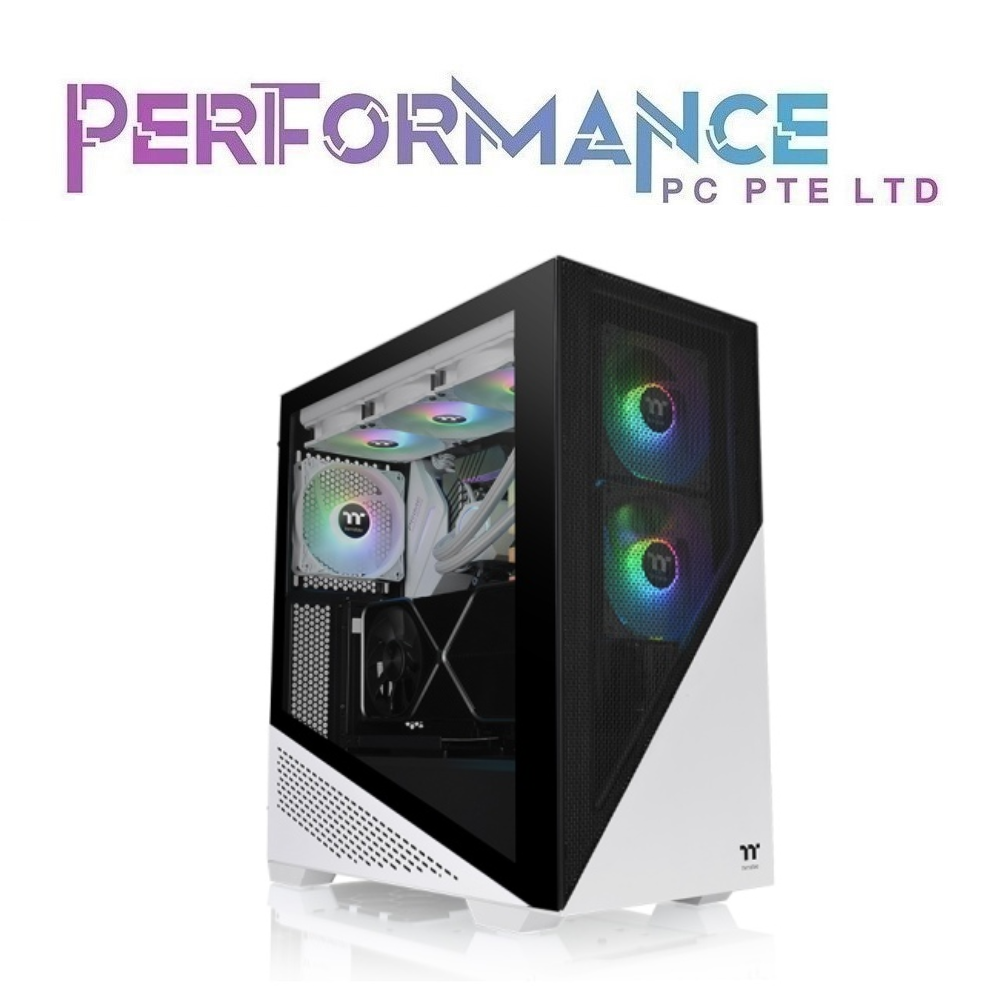 Thermaltake Divider 370 TG ARGB Black / White Mid Tower Chassis (3 YEARS WARRANTY BY THERMALTAKE)