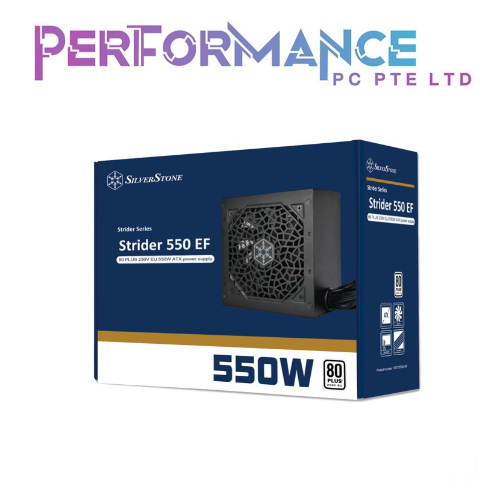 SILVERSTONE STRIDER 550W /750W EF 80 PLUS PLATINUM POWER SUPPLY (3 YEARS WARRANTY BY BAN LEONG TECHNOLOGIES PTE LTD)