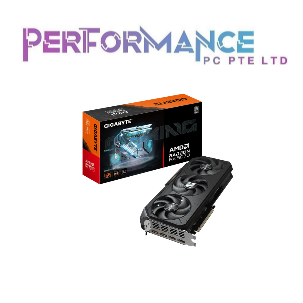GIGABYTE Radeon™ RX 9070 GAMING OC 16G GRAPHICS CARD (3 YEARS WARRANTY BY CDL TRADING PTE LTD)