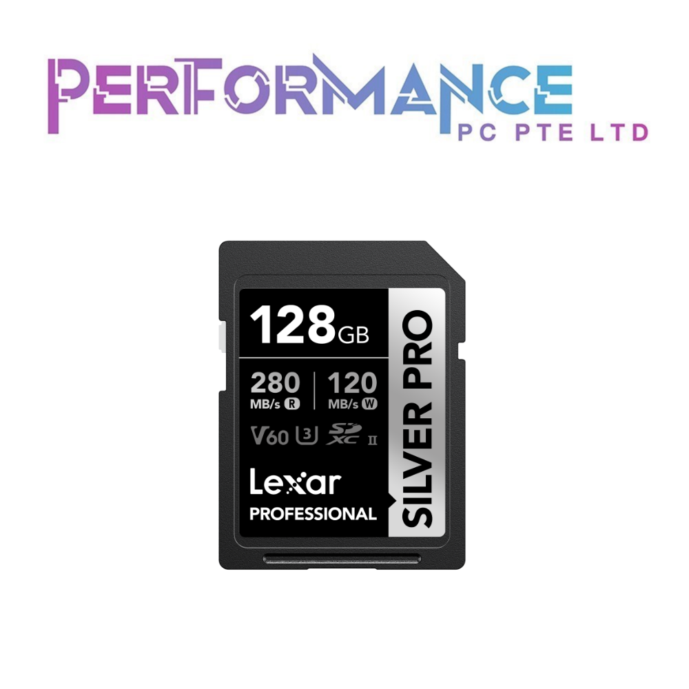 LEXAR PROFESSIONAL SILVER PRO SDXC UHS-II CARD 64GB/128GB/256GB/5152GB/1TB (2 YEARS WARRANTY BY TECH DYNAMIC PTE LTD)