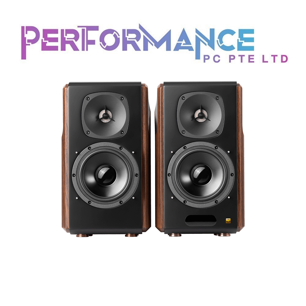 EDIFIER BOOKSHELF S2000MKIII HI RES BLUETOOTH5.0 SPEAKERS 130W BROWN (2 YEARS WARRANTY BY BAN LEONG TECHNOLOGY PTE LTD)