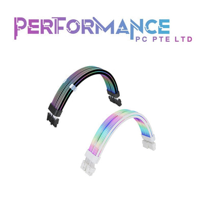THERMALTAKE TT MOD 8 PIN /24 PIN ARGB EXTENSION CABLE BLACK/ SNOW (1 YEARS WARRANTY BY CORBELL TECHNOLOGIES PTE LTD)