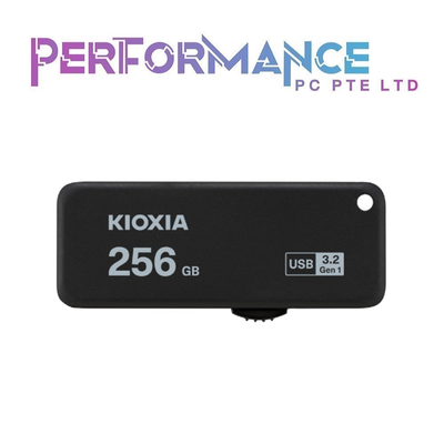 KIOXIA TransMemory U365 USB3.2  Gen 1 R150 USB Flash Drive 64GB/128GB/256GB Black (5 YEARS WARRANTY BY KIOXIA PTE LTD)