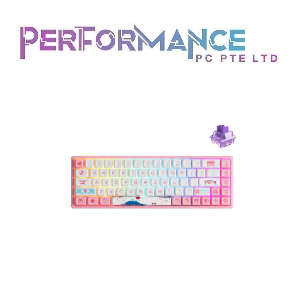 AKKO Wireless - 3068B Plus World Tour Tokyo + Jelly Purple (1 YEARS WARRANTY BY TECH DYNAMIC PTE LTD)