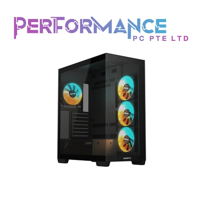 GIGABYTE C500 PANORAMIC STEALTH BLACK MID TOWER CASING (1 YEAR WARRANTY BY CDL TRADING PTE LTD)