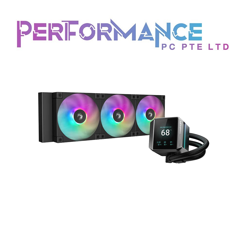 DEEPCOOL ARGB 360 MYSTIQUE LCD AIO WHITE/BLACK (5 YEARS WARRANTY BY TECH DYNAMIC PTE LTD)
