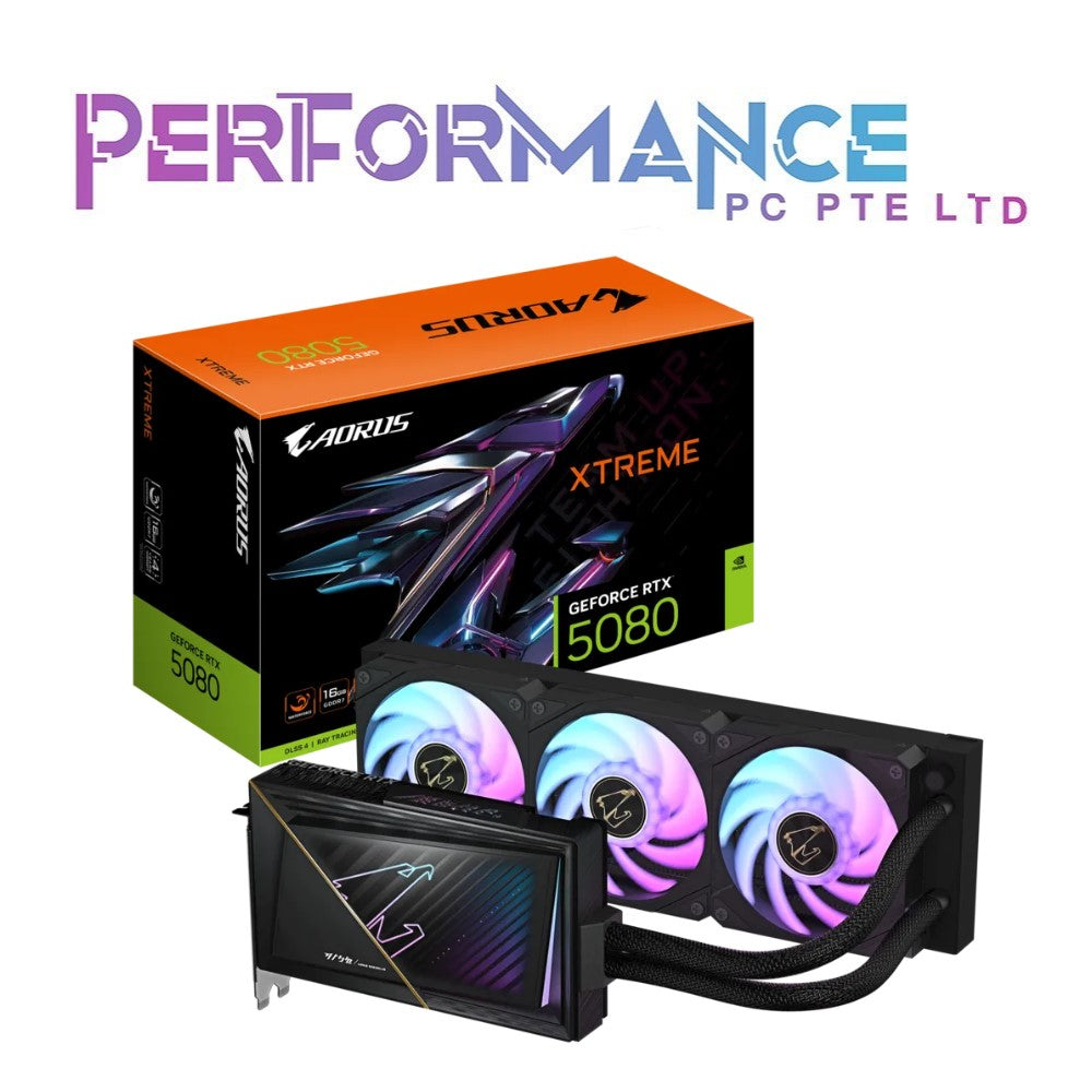 GIGABYTE AORUS RTX 5080 XTREME WATERFORCE 16GB GDDR7 GRAPHICS CARD (3 YEARS WARRANTY BY CDL TRADING PTE LTD)