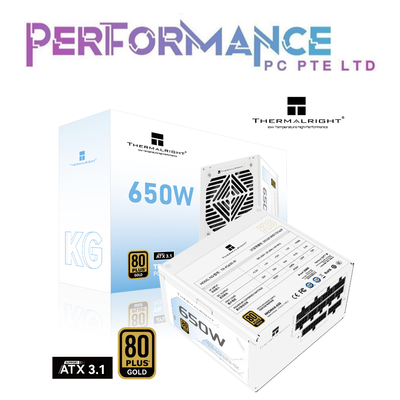 THERMALRIGHT KG650 KG750 KG850 / KG650 KG750 WHITE 80 PLUS GOLD FULL MODULAR (5 YEARS WARRANTY BY TECH DYNAMIC PTE LTD)