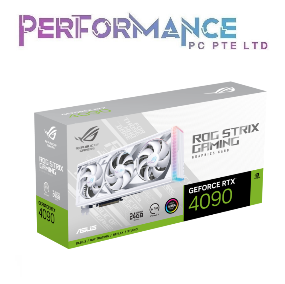 ASUS ROG STRIX GEFORCE RTX 4090 RTX4090 24GB GDDR6X White NON OC Edition (3 YEARS WARRANTY BY BAN LEONG TECHNOLOGIES PTE LTD)