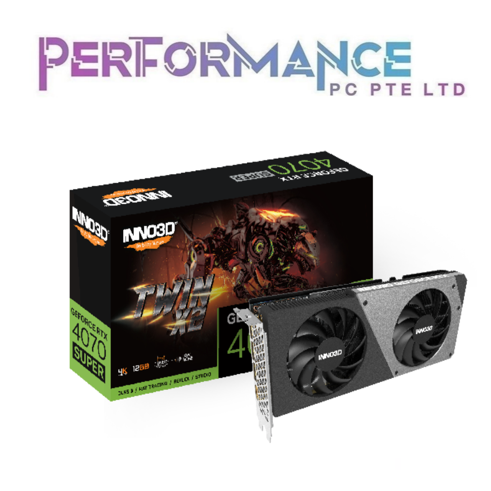 Inno3d GeForce RTX 4070 RTX4070 SUPER TWIN X2 (3 YEARS WARRANTY BY LEAPFROG DISTRIBUTION PTE LTD)