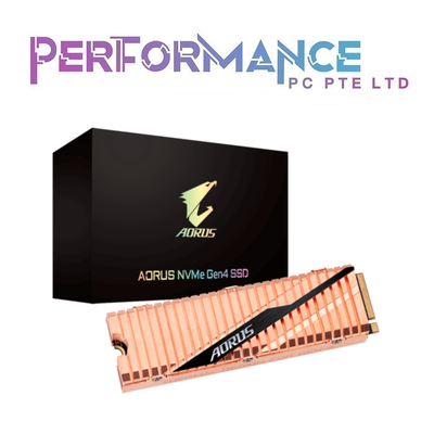 GIGABYTE AORUS NVMe 1.3 PCIe 4.0x4 M.2 SSD 1TB/2TB (R5000 / W4400) with HEATSINK (5 YEARS WARRANTY BY CDL TRADING PTE LTD)