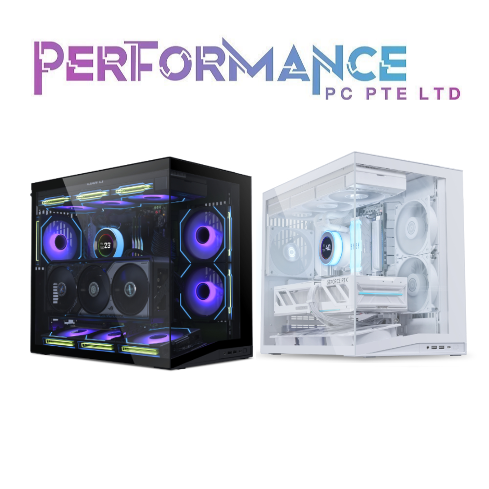 LIAN LI O11D 011 D O11 DYANMIC MINI V2 FLOW BLACK/WHITE ATX CASE  5 NON RGB FANS INCLUDED 011D (1 YEAR WARRANTY BY CORBELL TECHNOLOGY PTE LTD)