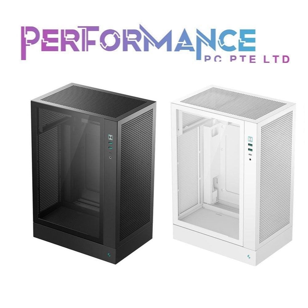 DEEPCOOL CH170 PLUS SERIES VERTICAL MATX CASE BLACK / WHITE (1 YEAR WARRANTY BY TECH DYNAMIC PTE LTD)