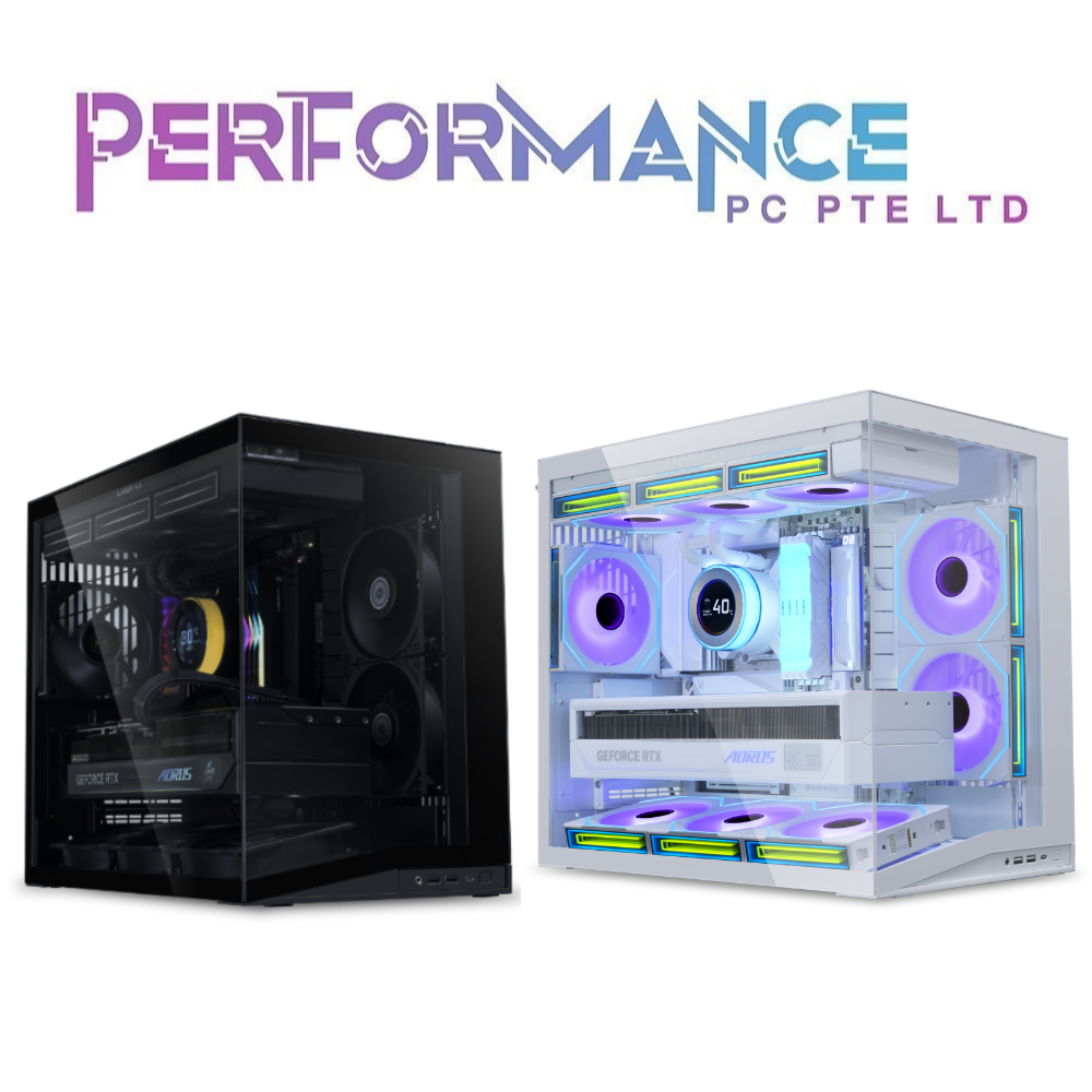LIAN LI O11D 011 D O11 DYANMIC MINI V2 FLOW BLACK/WHITE ATX CASE  5 NON RGB FANS INCLUDED 011D (1 YEAR WARRANTY BY CORBELL TECHNOLOGY PTE LTD)