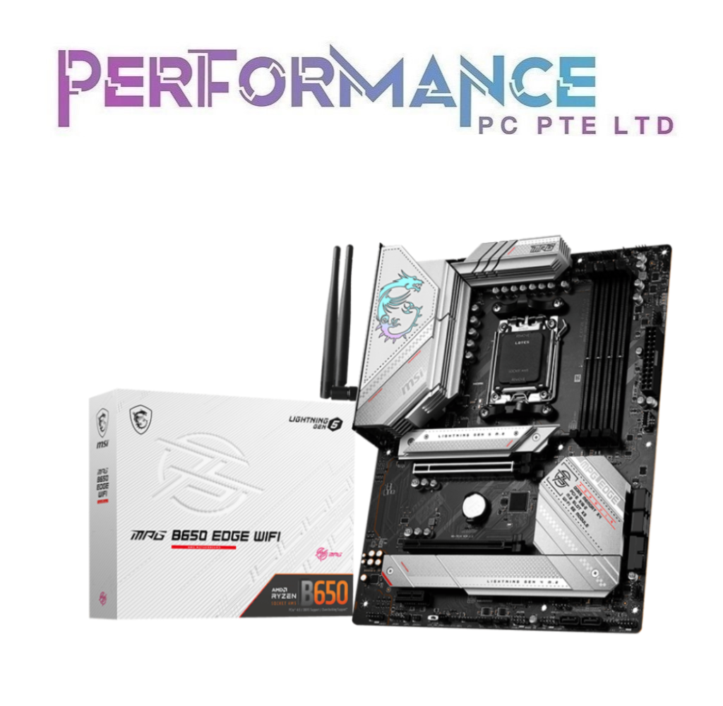 MSI MPG B650 EDGE WIFI MOTHERBOARD (3 YEARS WARRANTY BY CORBELL TECHNOLOGY PTE LTD)