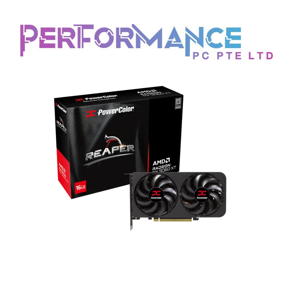 POWERCOLOR REAPER RX9060XT AMD RADEON 16GB GDDR6 (3 YEARS WARRANTY BY BAN LEONG TECHNOLOGIES PTE LTD)