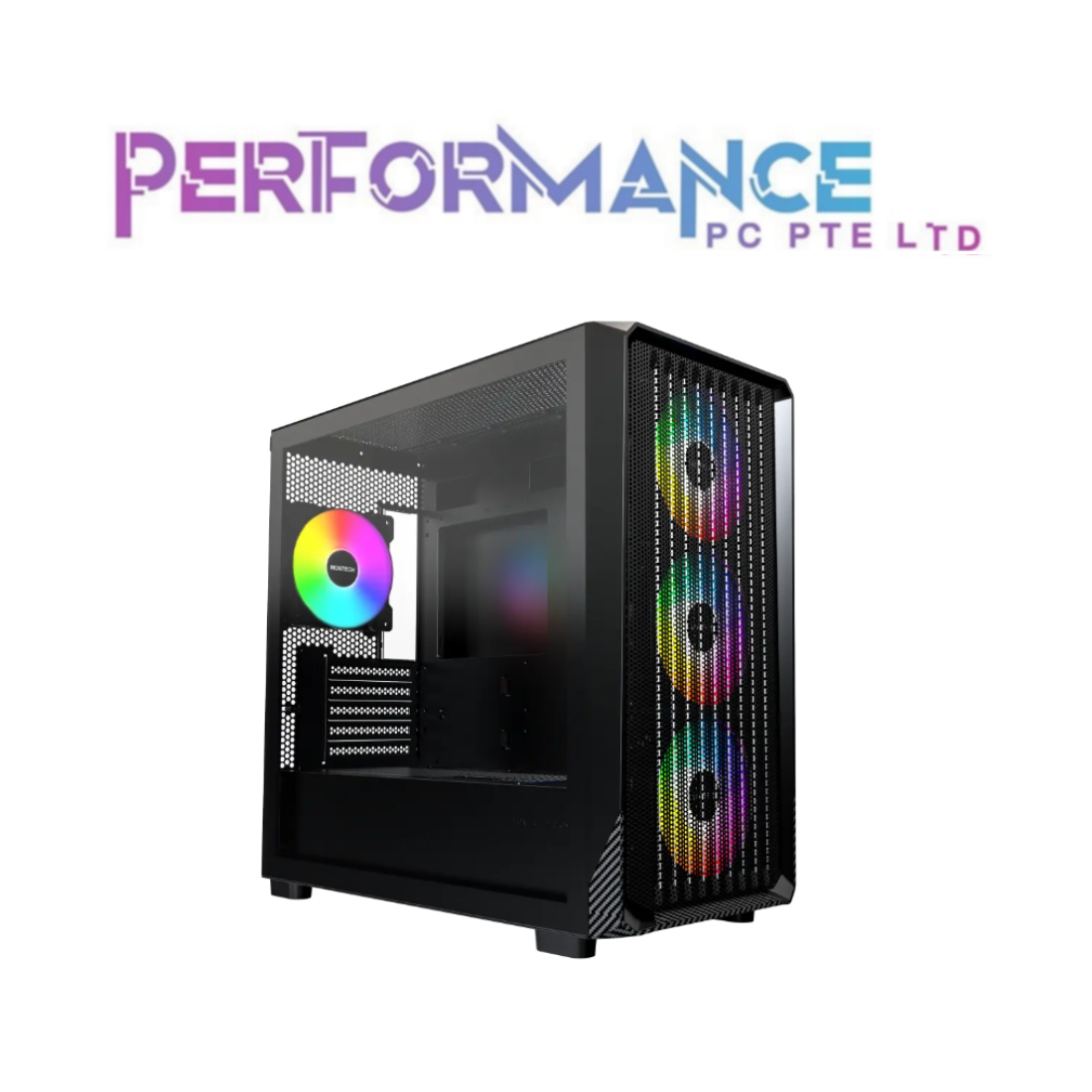 MONTECH X5M MINI ITX MICRO ATX CASING BLACK / WHITE (1 YEAR WARRANTY BY TECH DYNAMIC PTE LTD)