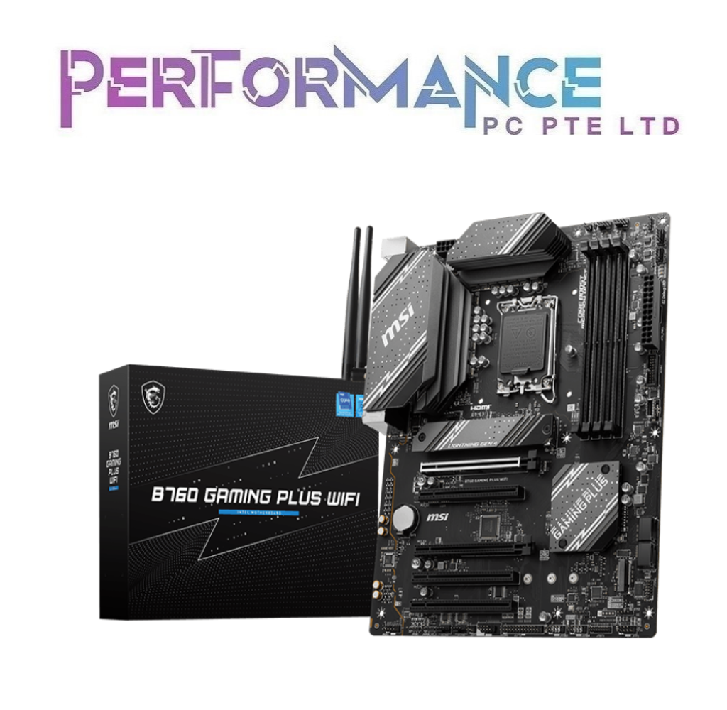 MSI B760 B 760 GAMING PLUS WIFI MOTHERBOARD (3 YEARS WARRANTY BY CORBELL TECHNOLOGY PTE LTD)