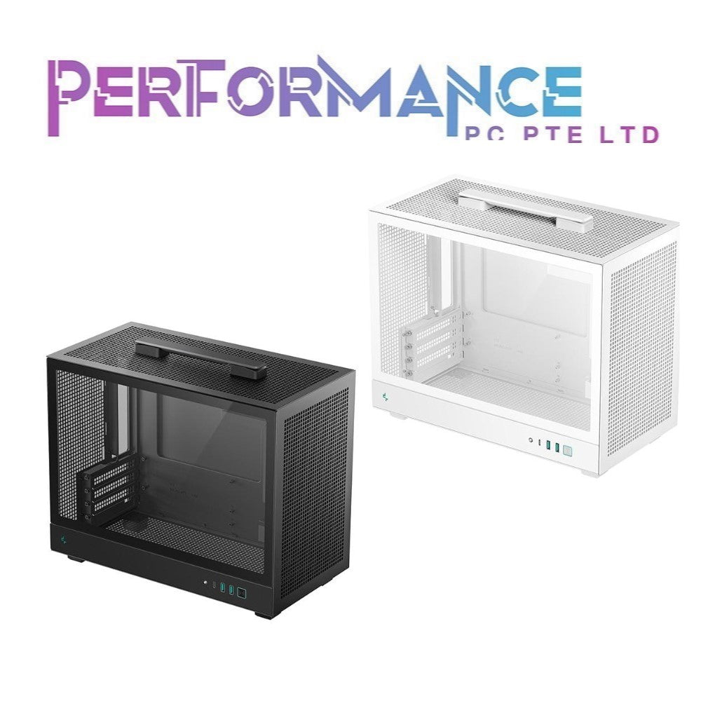 DEEPCOOL CH160 PLUS MATX CASE SUPPORTS HB-01 BLACK / WHITE (1 YEAR WARRANTY BY TECH DYNAMIC PTE LTD)