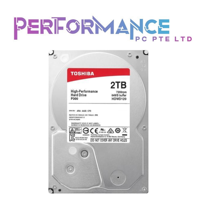 TOSHIBA P300 DESKTOP INTERNAL HDD 2TB 7200 rpm (2 YEARS WARRANTY)