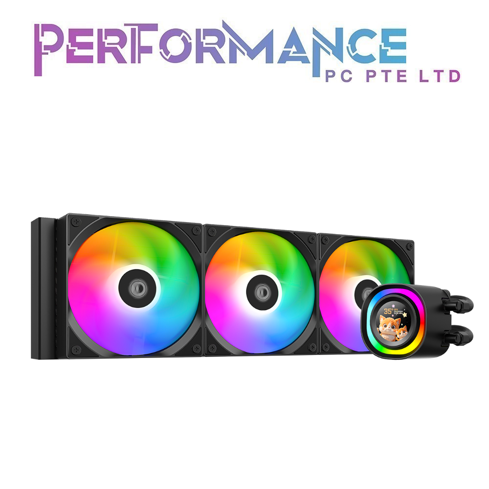 ID Cooling FX240 FX360 LCD AIO LIQUID COOLER BLACK / WHITE High pump + radiator performance ( 3 Years Warranty by TECH DYNAMIC )