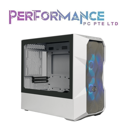 COOLERMASTER MASTERBOX TD300 MESH ARGB m-ATX CASE - WHITE/BLACK (2 YEARS WARRANTY BY BAN LEONG TECHNOLOGIES PTE LTD)