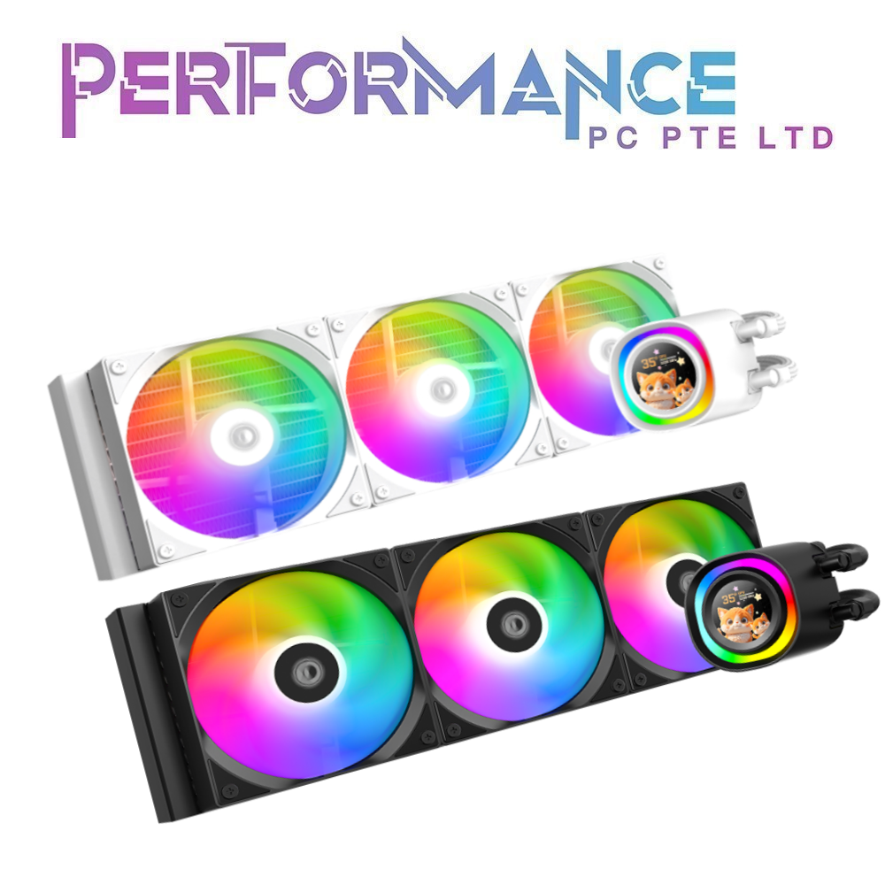 ID Cooling FX240 FX360 LCD AIO LIQUID COOLER BLACK / WHITE High pump + radiator performance ( 3 Years Warranty by TECH DYNAMIC )