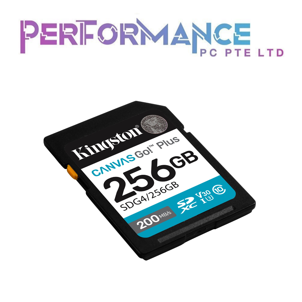 Kingston SDG4 Canvas Go Plus SDXS SD Card  64GB/128GB/256GB/512GB/1TB (LIFETIME WARRANTY BY CONVERGENT SYSTEM PTE LTD)