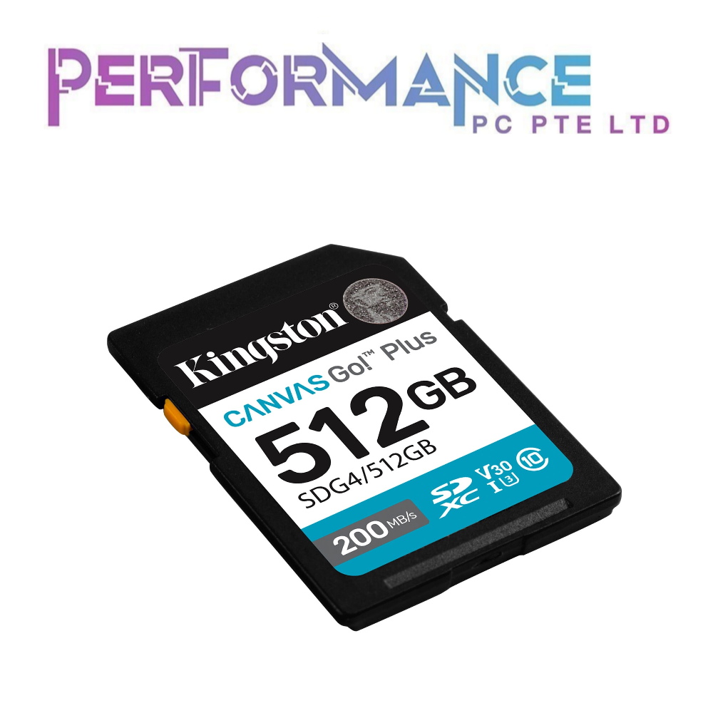 Kingston SDG4 Canvas Go Plus SDXS SD Card  64GB/128GB/256GB/512GB/1TB (LIFETIME WARRANTY BY CONVERGENT SYSTEM PTE LTD)